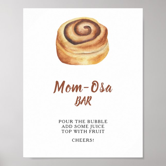 Bun baby shower - Mimosa bar Poster (Front)