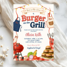 Bun & Burgers Gingham BBQ Coed Baby Shower