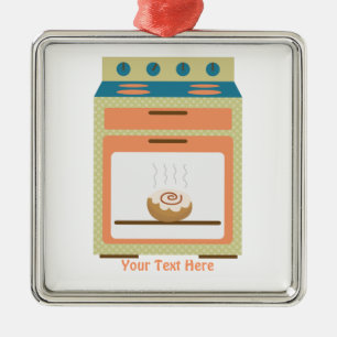 Bun In Oven (customizable) Metal Ornament