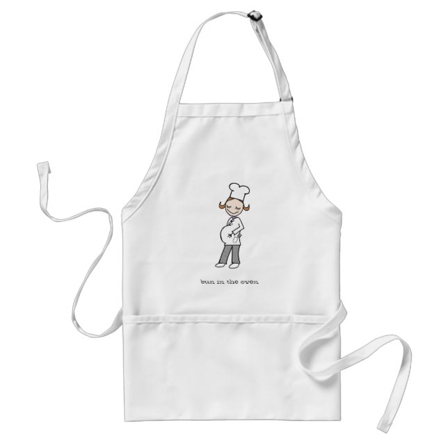 Bun In The Oven Adult Apron (Front)
