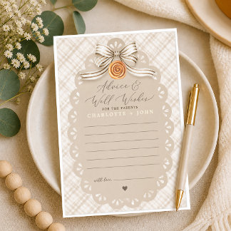 Bun in the Oven Advice & Wishes Card Neutral