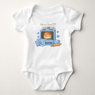 Bun in the Oven Baby Boy Announcement Present Bodysuit