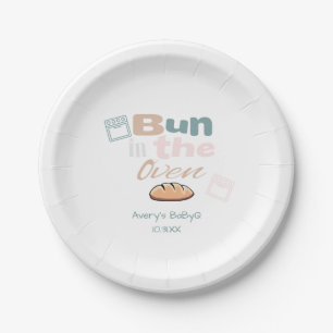 Bun In The Oven BaBy Q Shower Paper Plates