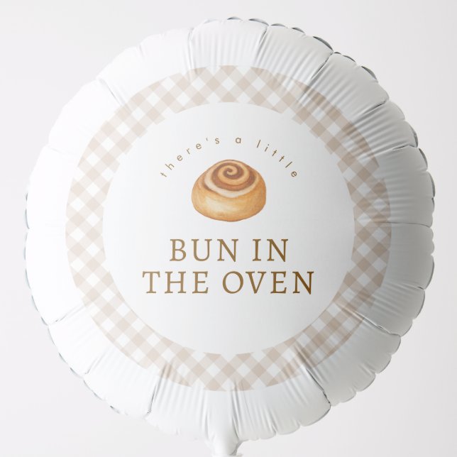 Bun In The Oven Baby Shower Celebration Balloon (Front)