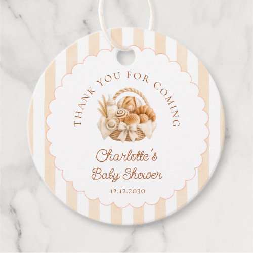 Bun in the Oven Baby Shower Favor Tags