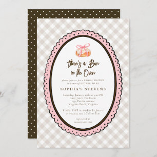 Bun in the Oven Baby Shower Invitation