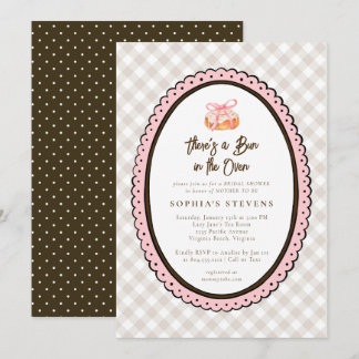 Bun in the Oven Baby Shower Invitation