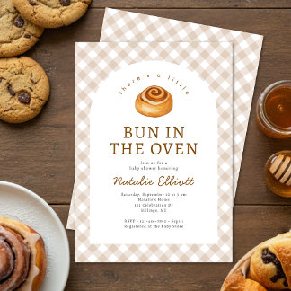 Bun In The Oven Baby Shower Invitation