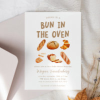 Bun In The Oven Baby Shower Invitation