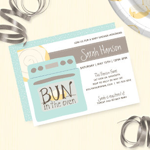 Bun in the Oven Baby Shower Invitation