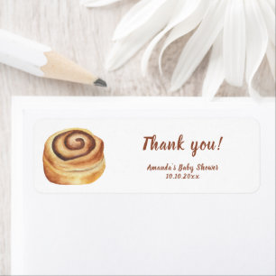 Bun in the oven Baby Shower  Label