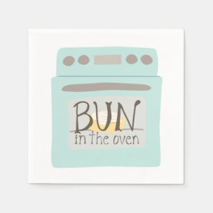 Bun in the Oven Baby Shower Napkins