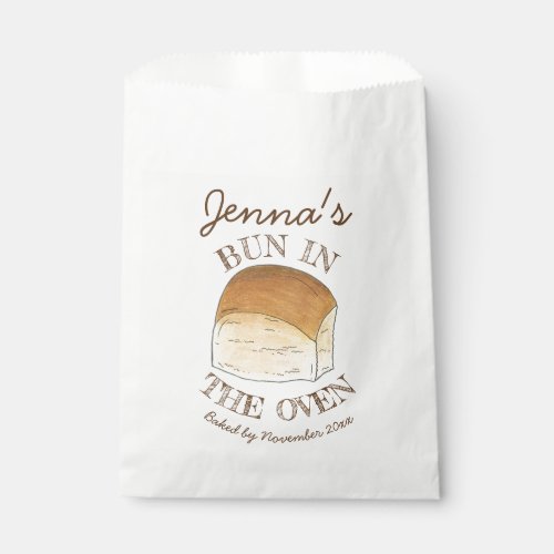 Bun in the Oven Baby Shower New Arrival Favor Bag