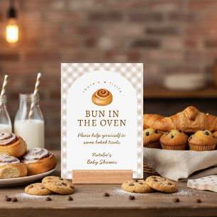 Bun In The Oven Baby Shower Party Sign Holder