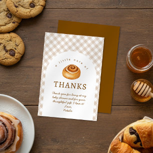 Bun In The Oven Baby Shower  Thank You Card