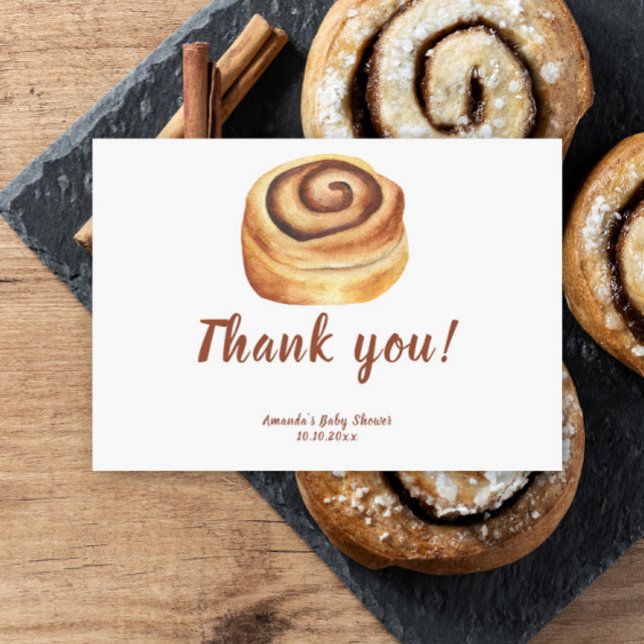Bun in the oven Baby Shower Thank you Card (Creator Uploaded)
