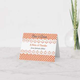 Bun In The Oven Baby Shower Thank You Card