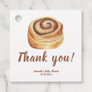 Bun in the oven Baby Shower Thank you Favor Tags