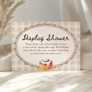Bun in the Oven Bakery Baby Shower Display Shower Enclosure Card