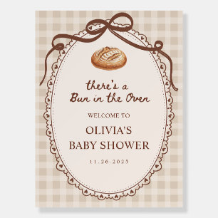 Bun in the Oven Bakery Baby Shower Welcome Sign