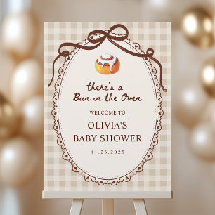 Bun in the Oven Bakery Baby Shower Welcome Sign