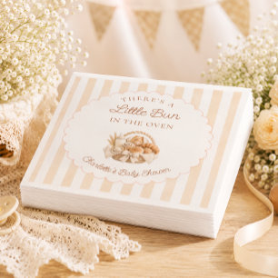 Bun in the Oven Bakery Bread Baby Shower Napkins