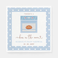 Bun In The Oven Blue Baby Boy Baby Shower