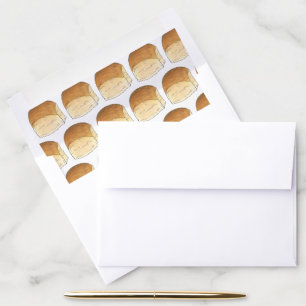 Bun in The Oven Bread Dinner Roll Baby Shower Envelope Liner