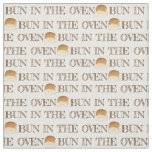 Bun in The Oven Bread Dinner Roll Expecting Baby Fabric