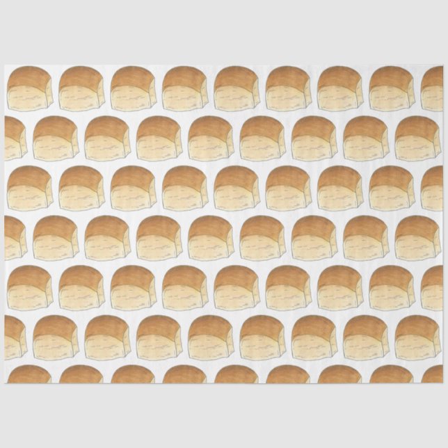 Bun in The Oven Bread Dinner Rolls Baby Shower Tissue Paper (Front)