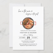 Bun in the Oven & Burgers on the Gill BBQ  Invitation (Front)