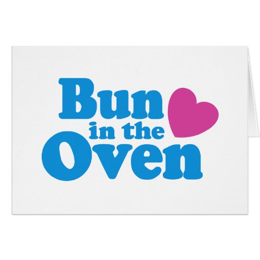 Bun In The Oven Cards (Front Horizontal)