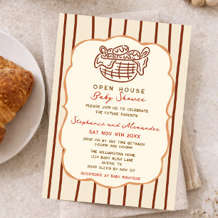 Bun In The Oven Come And Go Baby Shower Invitation