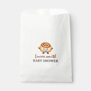 Bun in the Oven cute baby boy shower Favor Bag