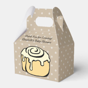 Bun in the Oven Cute Modern Baby Shower Boy / Girl Favor Boxes