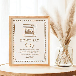 Bun in the Oven Don’t Say Baby Game Poster