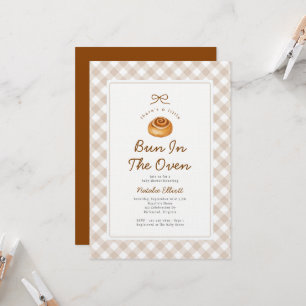 Bun In The Oven Gender Neutral Baby Shower Invitation