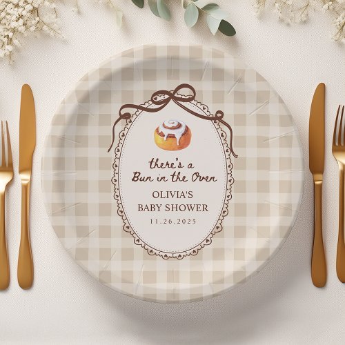 Bun in the Oven Gingham Bakery Baby Shower