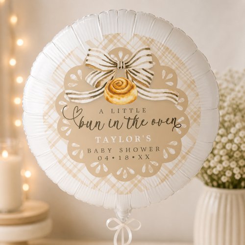 Bun in the Oven Neutral Baby Shower Balloon