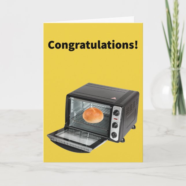 Bun In the Oven - Pregnancy Congratulations Card (Front)