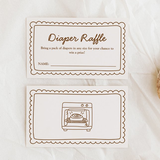 Bun in the Oven Shower Diaper Raffle Card (Creator Uploaded)