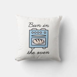 Bun In The Oven Throw Pillow