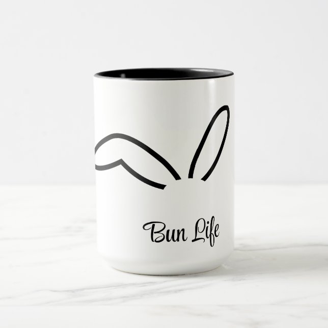 Bun Life Rabbit Humor Mug  (Center)