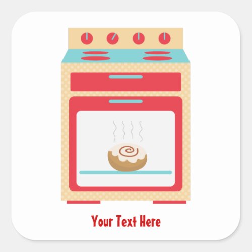 Bun Oven customizable maternity Square Sticker