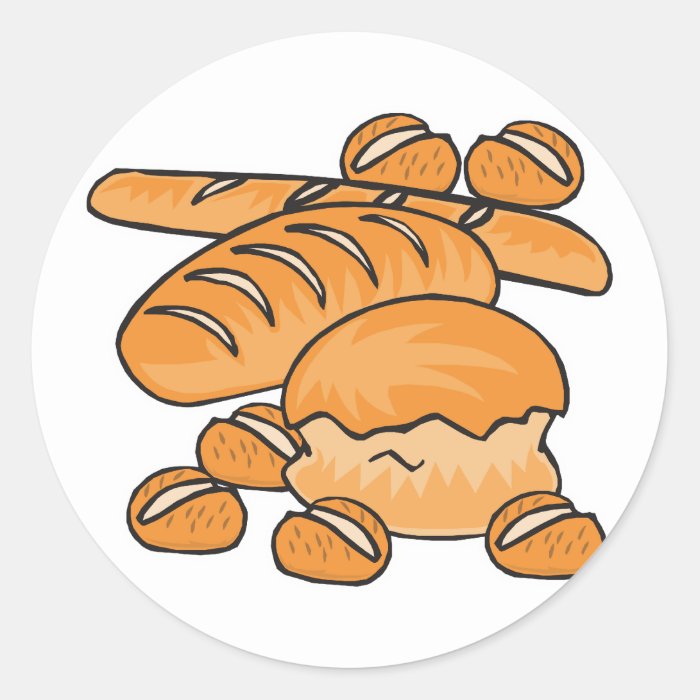 bunch of bread and rolls stickers