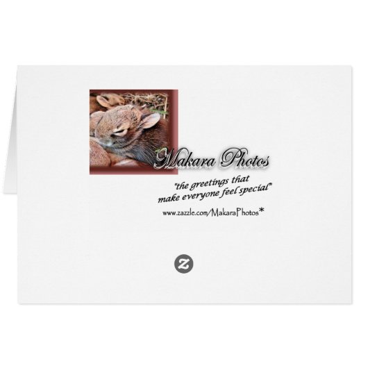 Bunch of Bunnies-any occasion-customize (Back Horizontal)