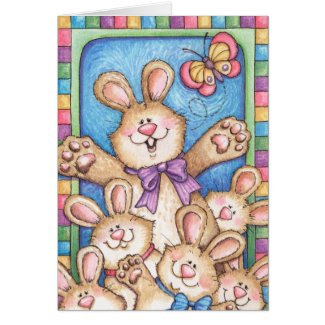 Bunch of Bunnies - Greeting Card