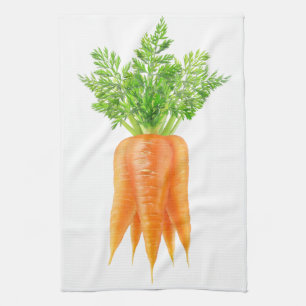 Bunch of carrots kitchen towel