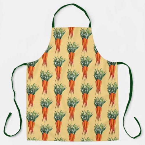 Bunch of Carrots Orange Vegetable Veggie Garden Apron