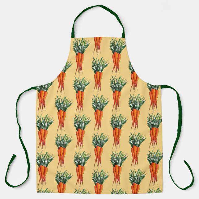 Bunch of Carrots Orange Vegetable Veggie Garden Apron (Front)